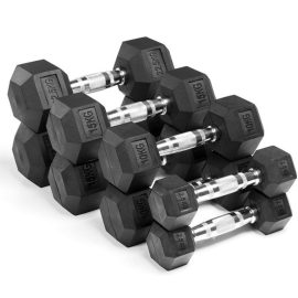 Hex Rubber Dumbbell